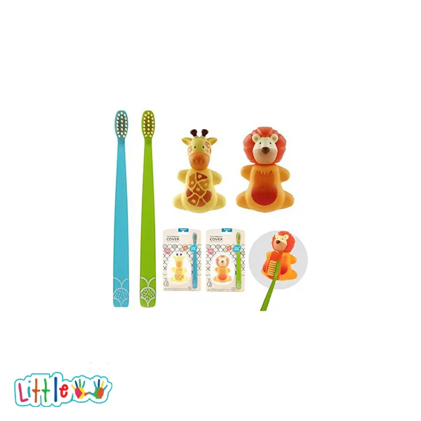 مسواک ظرف نگهداری ست بچه گانه شکلدار حیوانات برند Flipper