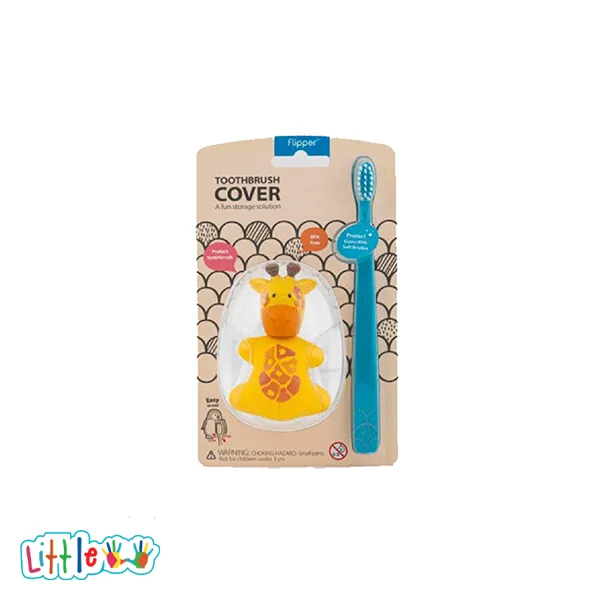 مسواک ظرف نگهداری ست بچه گانه شکلدار حیوانات برند Flipper