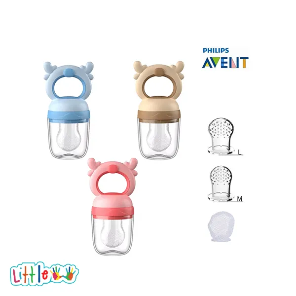 پستانک عصاره خوری گوزن اونت همراه با 3 سری توری میوه Avent