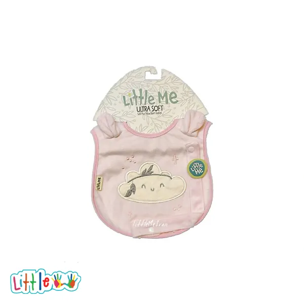 پیش بند گلدوزی همراه بند پستانک littlem طرح ابر