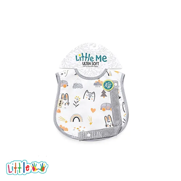 پیش بند همراه بند پستانک littleme طرح جنگل