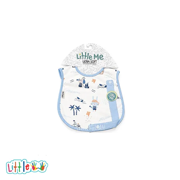 پیش بند همراه بند پستانک littleme طرح هاوایی